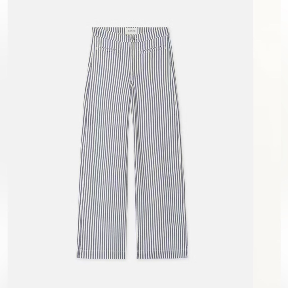 FRAME Tailored Trouser in Seaport Stripe NWT